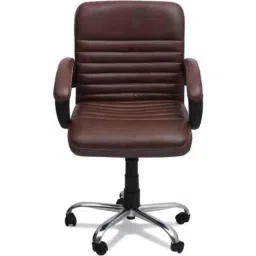 Mezonite Medium Back Brown Leatherette Office Chair, KI 200-image-82