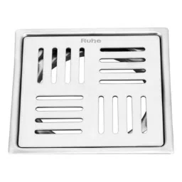 Ruhe Pluto 6x6 inch Stainless Steel Gloss Finish Square Flat Cut Floor Drain, 16-0513-18-picture-22