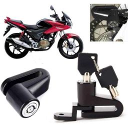 Auto Pearl Steel Black Heavy Duty Anti-Theft Disc Brake Lock for Stunner CBF, Lock_362-20