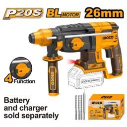 Ingco 20V Li-ion Cordless Rotary Hammer without Battery &a; Charger, CRHLI20228-54