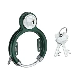 Link Safex Alloy Steel Green Cycle Frame Lock with 2 Keys-picture-45