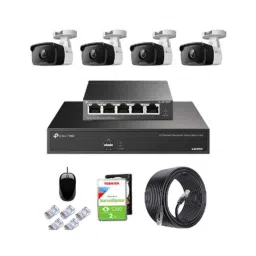 TP-Link VIGI C320I 2MP Outdoor Network IP Combo Kit with 4 Channel NVR, 4 Cameras, 5 Port POE Switch, 2TB HDD, D-LINK 100M LAN Cable &a; Connectors-picture-28