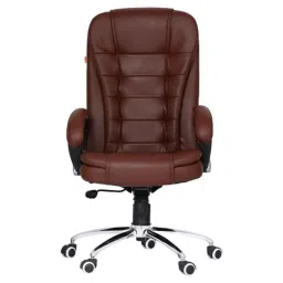Da URBAN Bempton Brown Leatherette Office Executive Chair-picture-14