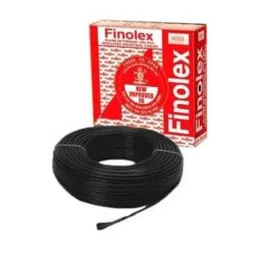 Finolex 10302 0.75 Sq.mm 6 A 90 m Flame Retardant Cable Black-image-2