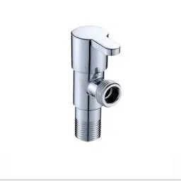 ZAP Ocean Brass Silver Chrome Finish Quarter Turn Angle Valve with Wall Flange by Moglix-image-46