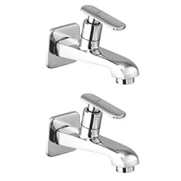 Mysis Speed Brass Chrome Finish Bib Cock with Wall Flange (Pack of 2)-image-20