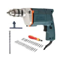 Tiger TGP10 10mm Electric Drill Machine with 1 Masonry Bit &a; 31 Pieces Screwdriver Set-0