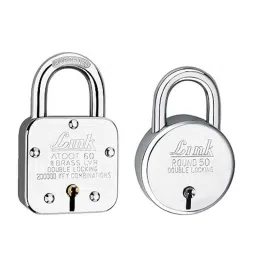 Link 60mm 8 Lever Stainless Steel Double Locking Padlock with 50mm Round Padlock Free, Atoot 60-picture-42