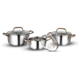 Vinod Oxford 3 Pcs Induction Friendly Casserole Set with Lid, OXFD3 (Pack of 3)-8