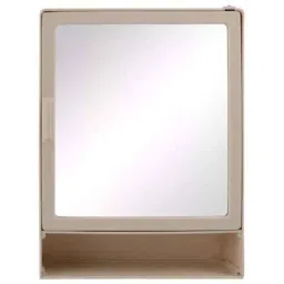 Riya 14x18 inch Plastic Ivory Single Door Cabinet Mirror with Shelf-picture-26