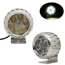 AllExtreme EX6FL2S 2 Pcs 6 LED 15W White Round Spot Beam Fog Light Set-image-10