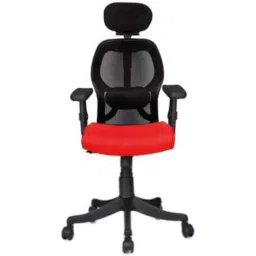 Rajpura Matrix High Back NB Black &a; Red Adjustable Arms Revolving Office Executive Chair, RSE004-Black &a; Red-image-53