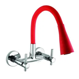 10X SMW-8898 Brass Red Sink Mixer Flexible Spout-picture-13