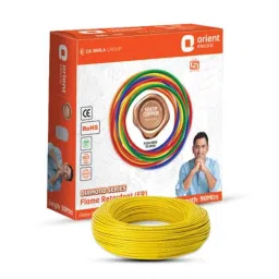 Orient Diamond 4 Sqmm Yellow Single Core PVC Insulated Copper Conductor Unsheathed FR Cable, 711FRC5Y0400D, Length: 90 m-picture-36