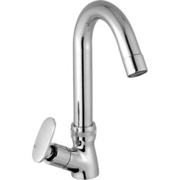 IRIS Snow Brass Chrome Finish Silver Swan Neck Tap-image-93
