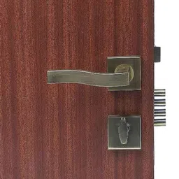 Homexpert Rose Viva 60mm Stainless Steel Antique Brass Finish Cylindrical Plate One Side Key Mortise Door Lock Set-picture-1