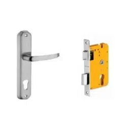 Dorset HL Series Ostler 8 inch Stainless Steel Silver Chrome Finish Door Handle Lock Set with Mortise Latch (Pack of 2)-picture-29