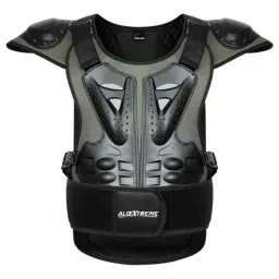 AllExtreme ARBA003 Green Chest Spine Protector Body Armor Vest for Motocross Dirt Bike Skiing &a; Snowboarding, Size: L-36