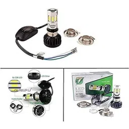 Meenu Arts Universal RTD M6 (Super Bright) Led Headlight with Fan Universal for All Bikes (12V / 35W) Extra White-13