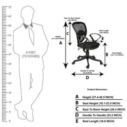 Regent Safire Net &a; Metal Black Chair with XW Handle (Pack of 2) image 5