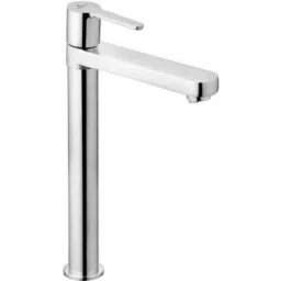 Kimson Fusion 12 inch Extended Tall Brass Silver Chrome Plated Wash Basin Pillar Tap Faucet-image-51