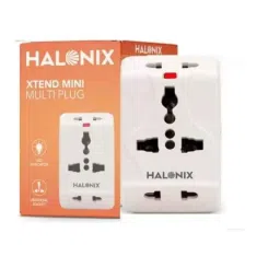 Halonix Xtend Mini 6A 3 Pin White Universal Travel Adapter Multi Plug-picture-46