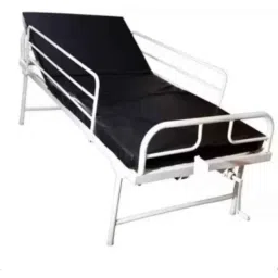 Mahabir Furniture 90x45x200cm Iron Lite Semi Fowler Medical Bed with Mattress &a; Mild Steel Side Railings-32
