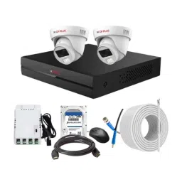 CP Plus 2.4MP Full Colour HD Audio Indoor &a; Outdoor CCTV Combo Kit with 4Ch DVR, 2 Dome Camera, 4Ch SMPS, 70m Copper Cable, 1TB HDD &a; Connectors-72