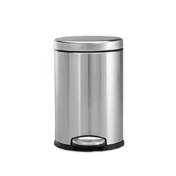 Perfetto 5 Litre Stainless Steel Round Pedal Dustbin with Lid for Office, Home, Kitchen, Room &a; Bathroom-image-46