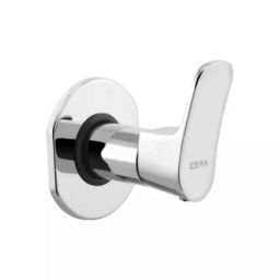 Cera Perla Metal Quarter Turn Single Lever Wall Mount Stop Cock Exposed Part, F1012351-21