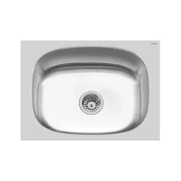 Cera Darby 24x18 inch Stainless Steel Single Bowl Kitchen Sink, Matt Finish, Top Mount, 1.0 mm Thick, Grade: 304, B4511102-image-98