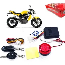 Auto Pearl 12V Black Two-Way Anti Theft Motorcycle Alarm Kit with 2 Pcs Remote for Mojo-picture-0