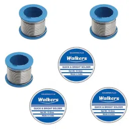 Walkers WKCB60M1 3 Pcs Tin-Lead Alloy Soldering Wire &a; 3 Pcs Soldering Flux Paste Set, WKCB060-35