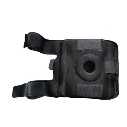 Kudize Neoprene Open Patella Hinged Black Knee Brace with 3 Velcro Strap, Size: XXXL-image-99