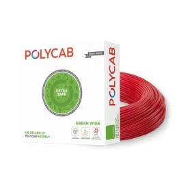 Polycab Maxima Plus 2.5 Sqmm Red Single Core Eco Friendly Greenwire FR PVC Copper Insulated Cable, Length: 90 m-image-94