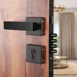 VIN KRAFT 60mm Stainless Steel Black Oxide Mortise Door Lock Handle Set with 3 Keys, VK003-ROSE-OSK-BLACK-5