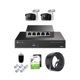 TP-Link VIGI C340I 4MP Outdoor Network IP Combo Kit with 4 Channel NVR, 2 Cameras, 5 Port POE Switch, 1TB HDD, D-LINK 100M LAN Cable &a; Connectors-picture-31