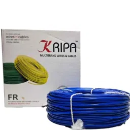 KRIPA 1 Sqmm Single Core Blue FR PVC Insulated CCR Copper Wire for Domestic &a; Industrial Purpose, Length: 36 m-image-40