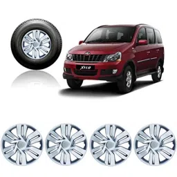 Auto Pearl 4 Pcs 15 inch Silver Wheel Cover Set for Mahindra Xylo-picture-13