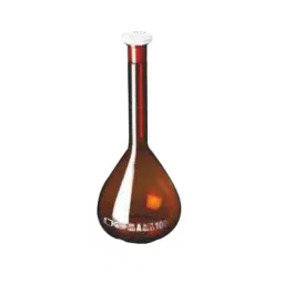Glassco 1000ml Volumetric Flask with Penny Head Glass &a; Polypropylene Stopper, 130.508.10A-33