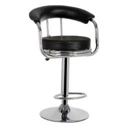 Chair Garage PU Leatherette Black Adjustable Height Bar Stool, CG02 (Pack of 2)-image-17