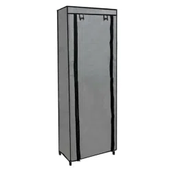 Urban Choice 9 Shelves Modular Metal Shoe Rack with Grey Cover for Entryway &a; Closet Storage-image-98