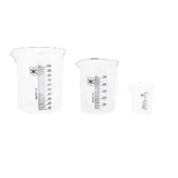 Axiva 500ml White Transparent Euro Design PP Beaker, 003500 P (Pack of 12)-picture-46