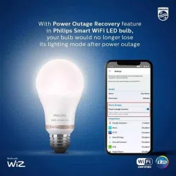 Philips Wiz Connected 9W E27 Multicolour Smart Wi-Fi LED Bulb with 16M Colour (Pack of 10) image 4
