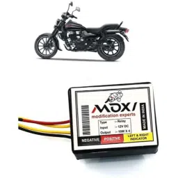Auto Pearl 12V Black Front &a; Rear Flasher Indicator Light for Bajaj Avenger 400-picture-3