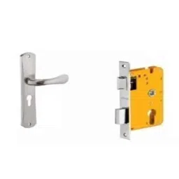 Dorset HL Series Lily 8 inch Stainless Steel Silver Chrome Finish Door Handle Lock Set with Mortise Latch (Pack of 3)-picture-43