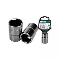 Total THTST12101 1/2 inch 1/2 inch Chrome Vanadium Steel Hexagonal Black Nickle Plated Square Drive Socket-picture-4