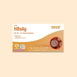 Once HBSAg Rapid DIY Home Detection &a; Instant Blood Test Kit Combo, STER-0037-56