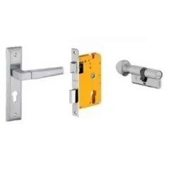 Dorset HL Series Cosmo 60mm Stainless Steel Silver Chrome Finish Door Handle Lock Set with Coin &a; Knob-image-46