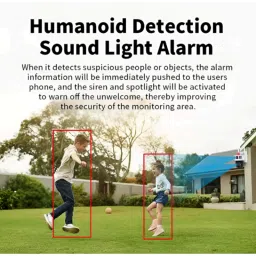 Cybernautt X4S 4MP 2 Lens 3 Views FHD Solar Sim Camera with Human Detect Alarm, Two Way Audio, Weatherproof, Siren, Motion Detect &a; SD Upto 128 GB image 5